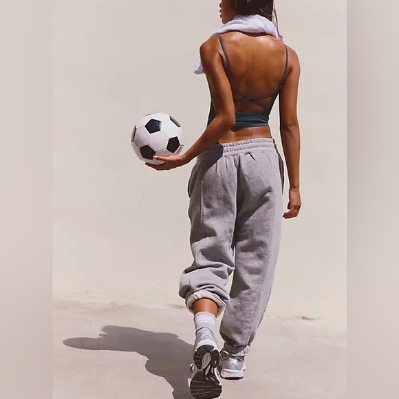 NWT Free People FP Movement Tighten Up Strappy Back Tank - evergreen moss - XS/S - Picture 3 of 9